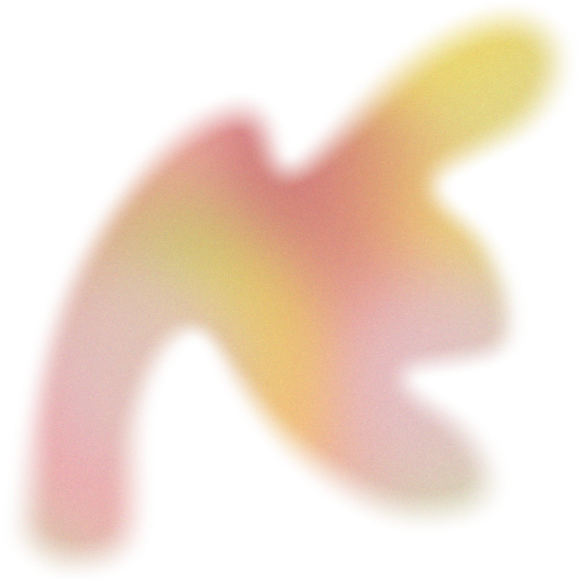 Glowy Gradient Abstract Brush Stroke Blob