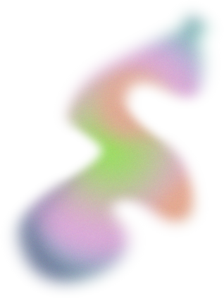 Glowy Gradient Abstract Brush Stroke Blob