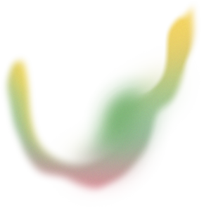 Glowy Gradient Abstract Brush Stroke Blob