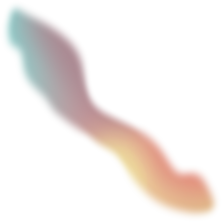 Glowy Gradient Abstract Brush Stroke Blob