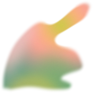 Glowy Gradient Abstract Brush Stroke Blob