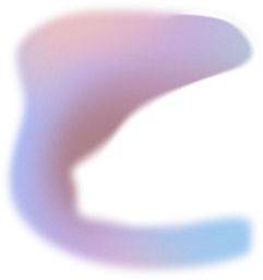 Glowy Gradient Abstract Brush Stroke Blob